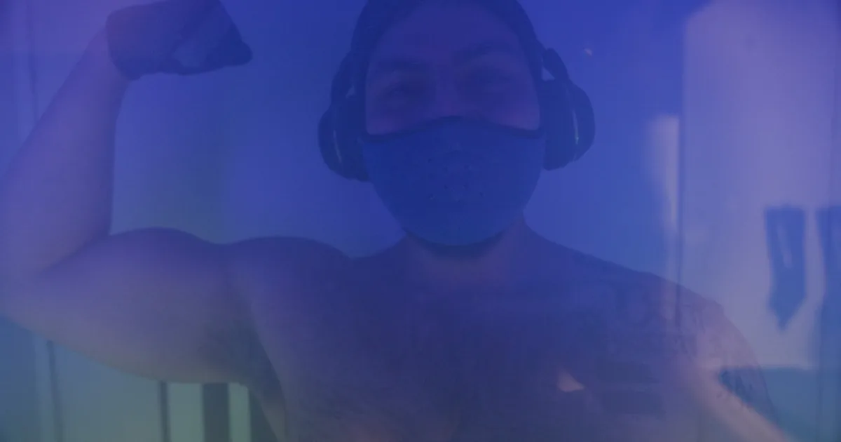 Athlete recovering with whole-body cryotherapy at iCRYO Grosse Pointe, MI