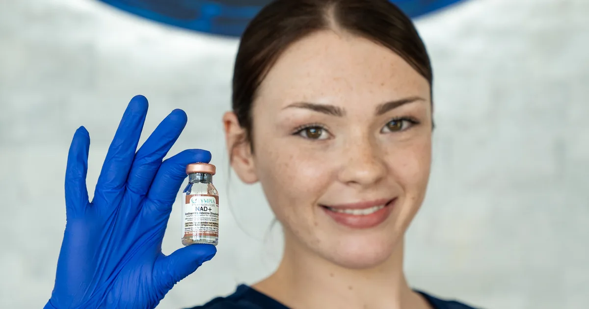 Energized client after NAD+ IV therapy at iCRYO Grosse Pointe