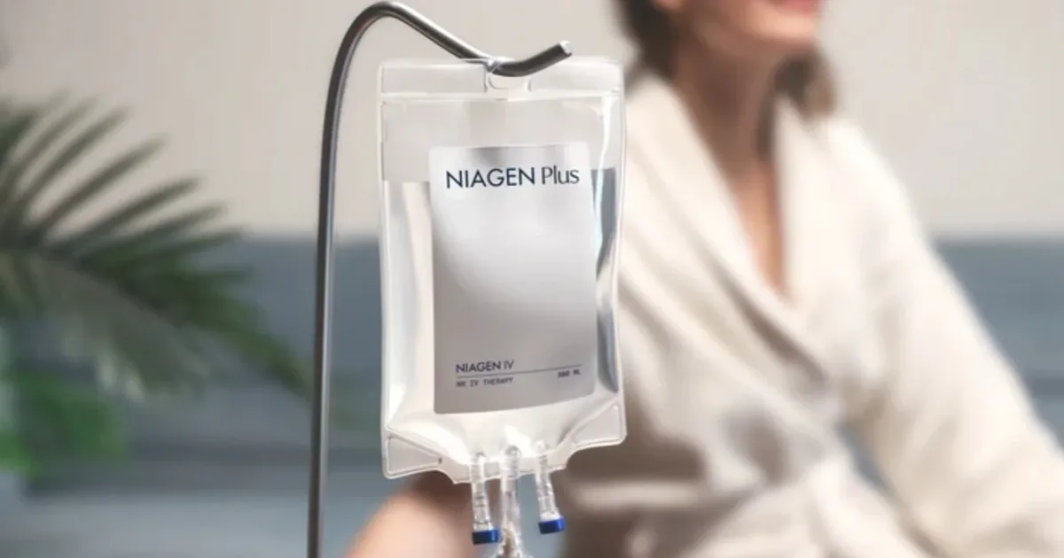 Client relaxing during a Niagen therapy session at iCRYO Grosse Pointe