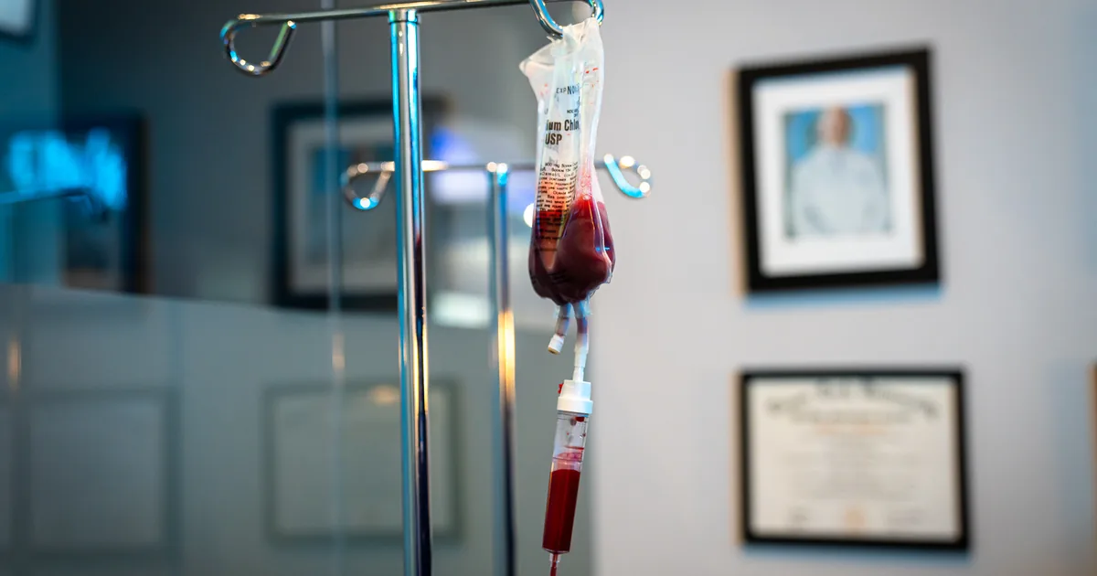 Ozone UV IV compared with a standard vitamin IV drip at iCRYO Grosse Pointe